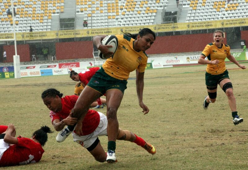 Australia's women will take on Fiji for the women's Pacific Games rugby sevens crown ©Port Moresby 2015