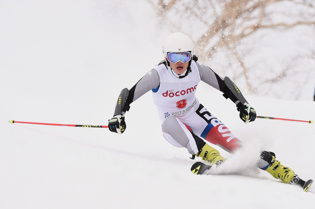 Kang Seo-young was another beneficiary of the no clean sweeps rule today, taking giant slalom bronze despite finishing fourth ©Getty Images