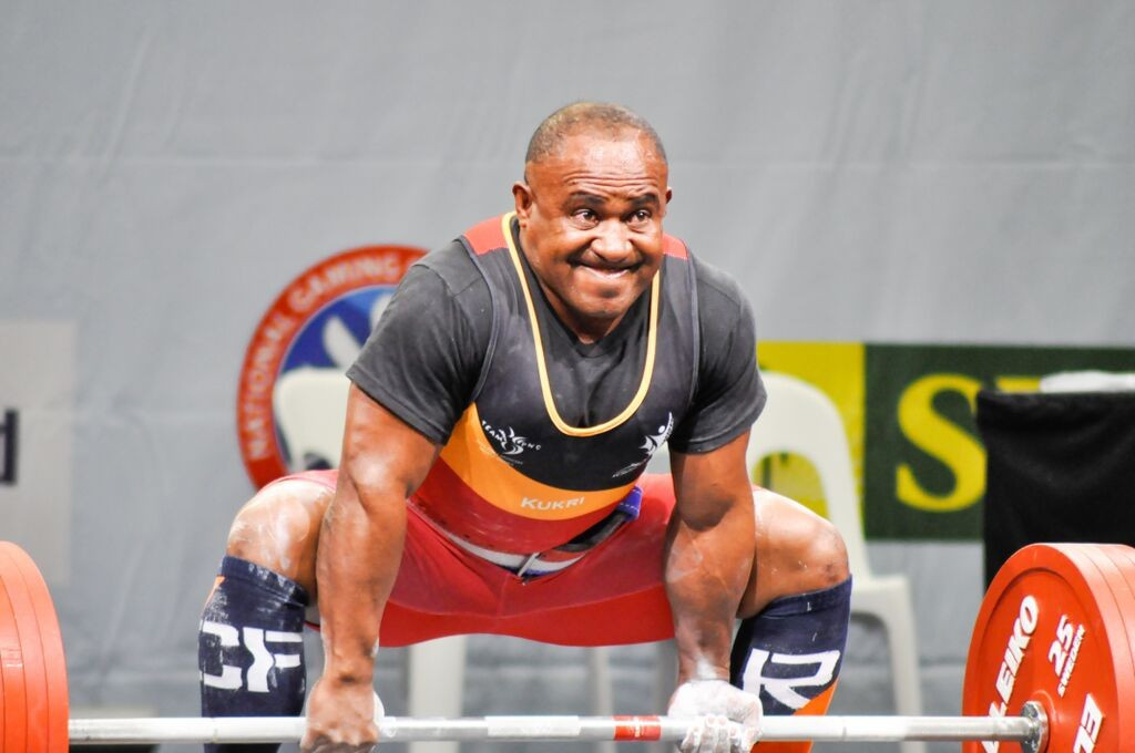 Anderson Mangela of Papua New Guinea won gold in the men's 74kg powerlifting event to the delight of the home crowd ©Port Moresby 2015
