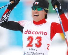 Yuki Kobayashi won the women's five kilometre classical event ©JOC/Twitter
