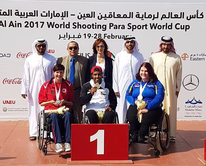 Abdulla Alahbabi won home gold for the United Arab Emirates in Al Ain ©World Shooting Para Sport