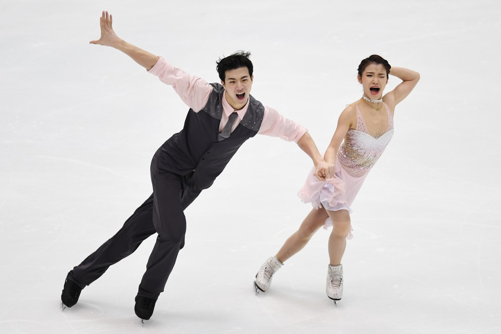 Wang Shiyue and Liu Xinyu of China maintained their lead after the short programme of the ice dancing ©Getty Images