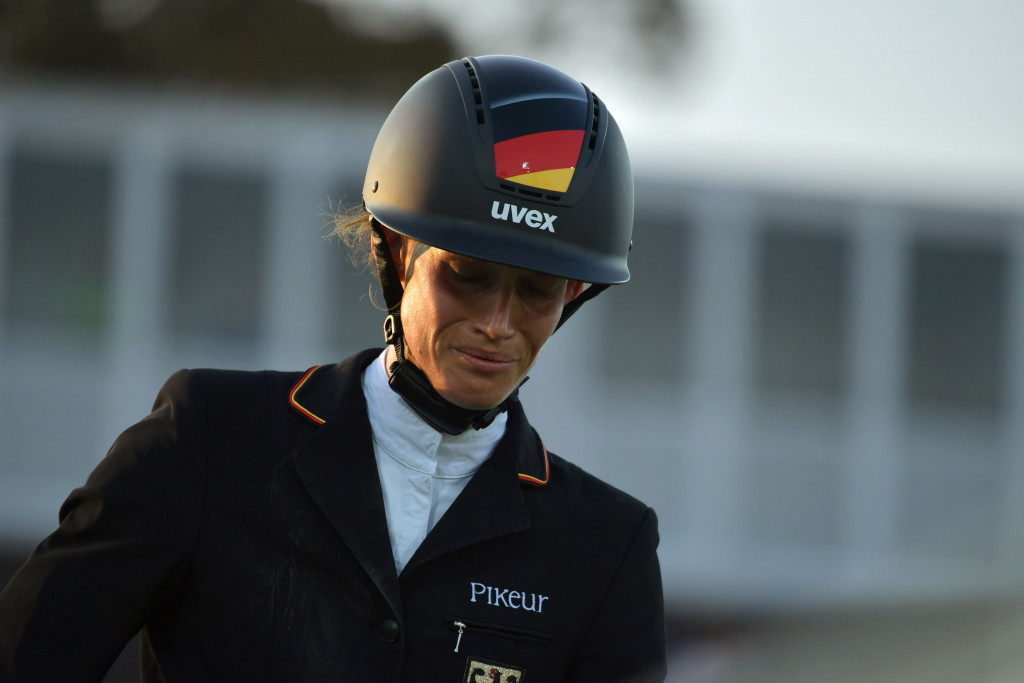 Lena Schoneborn of Germany qualified in first place at the opening UIPM World Cup event in Los Angeles ©Getty Images