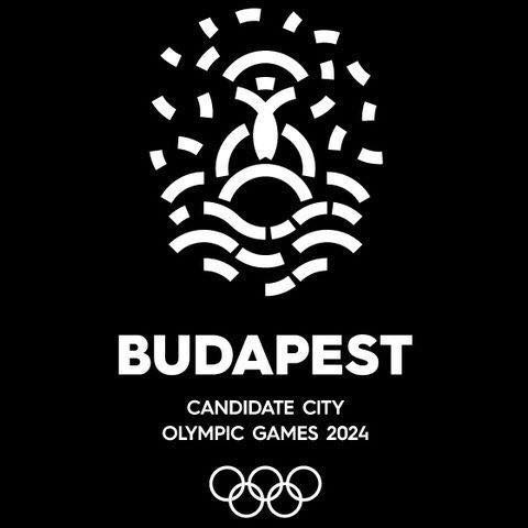 Shortly after Wednesday's announcement, the profile picture on the Budapest 2024 Facebook page was changed to this design, the bid logo on a black background ©Budapest 2024/Facebook