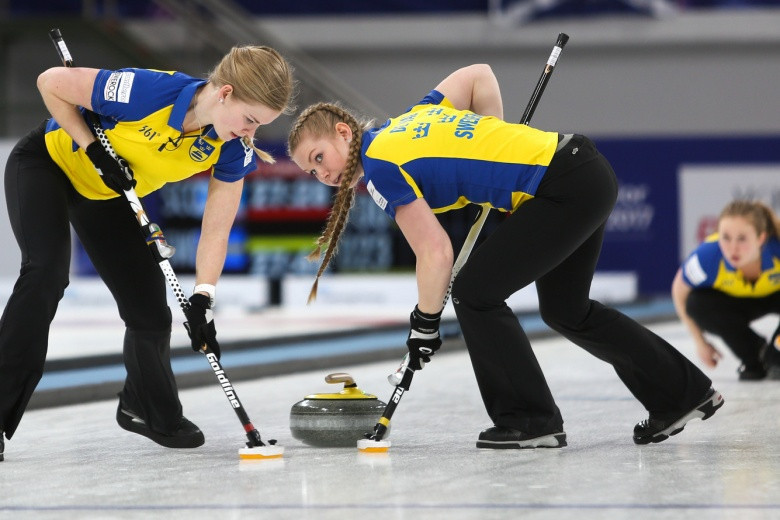 Sweden have reached the final of the women's competition at the 2017 World Junior Curling Championships ©WCF