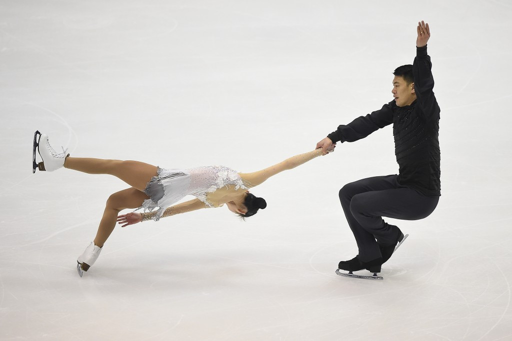 Yu Xiaoyu and Zhang Hao won the gold medal for China in pairs figure skating ©Getty Images