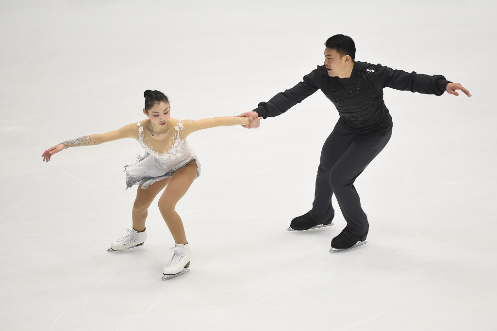 China’s Yu Xiaoyu and Zhang Hao won the pairs event ©Getty Images