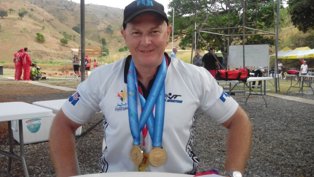 Fijian shooter Glen Kable won single rise gold at the Pacific Games ©Port Moresby 2015