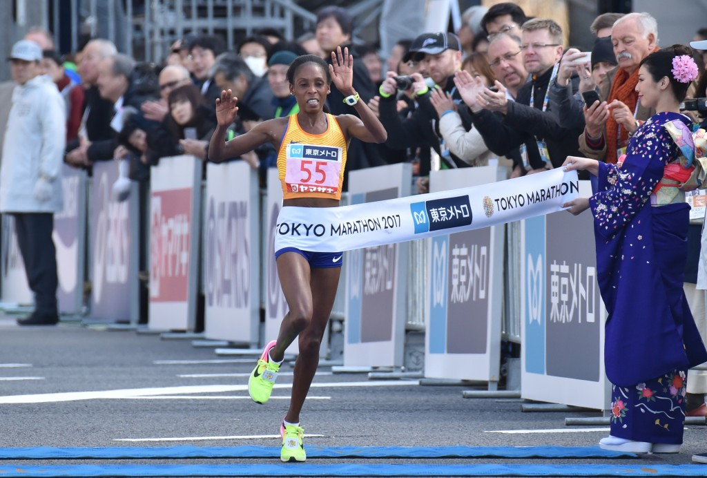 Sarah Chepchirchir won the women's race in the Japanese capital ©Getty Images