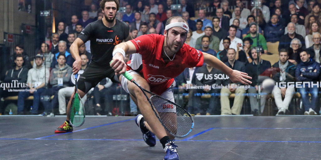 Germany’s Simon Rösner became the first player to book a place in the semi-finals of the Professional Squash Association World Series Finals ©PSA