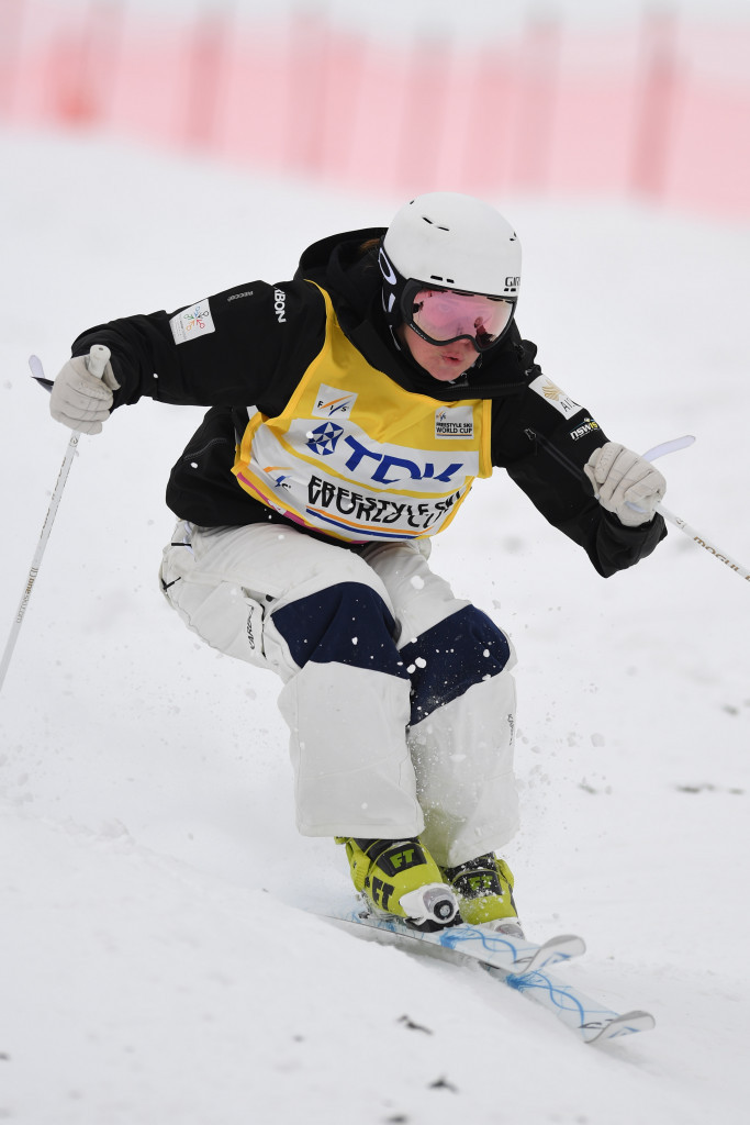 Australia's Britteny Cox triumphed in the women's dual moguls event ©Getty Images