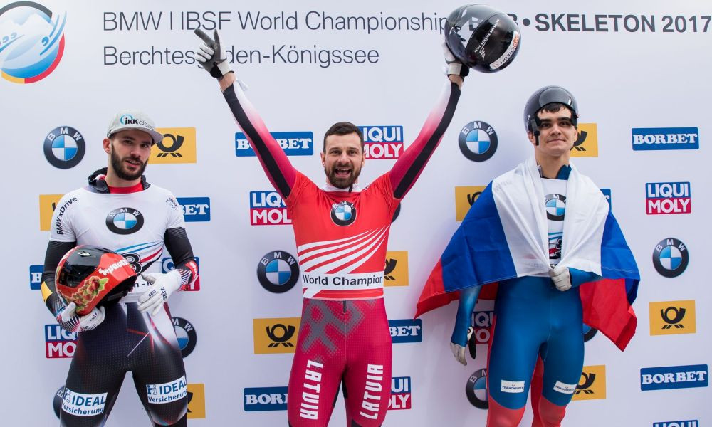 Dukurs wins fifth global crown at IBSF World Championships