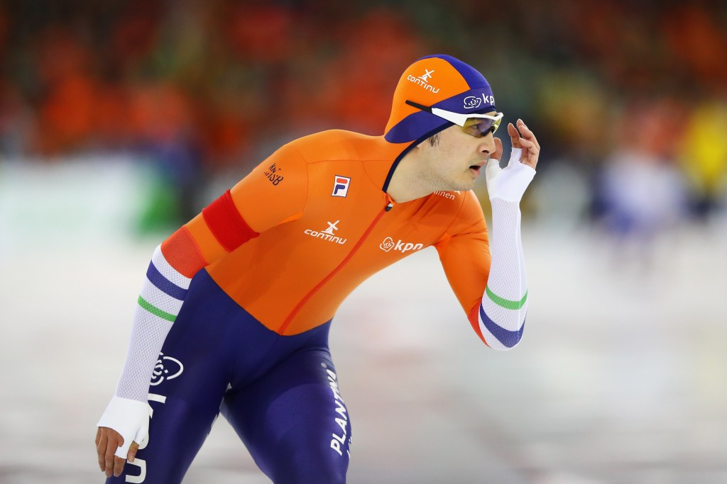 The Netherlands' Kai Verbij won the men's World Sprint Speed Skating Championships title for the first time ever ©Getty Images