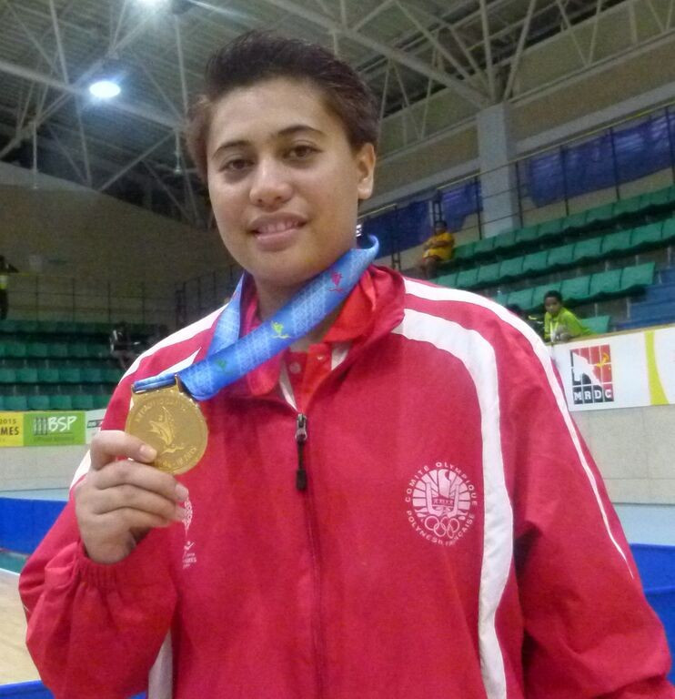 Melveen Richmond won the women's singles gold medal ©Port Moresby 2015