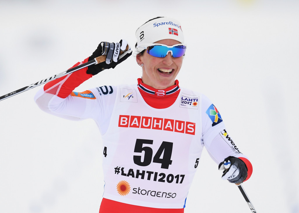 Norway’s Marit Bjørgen produced a dominant performance in the women’s 10 kilometres cross-country classic today ©Getty Images