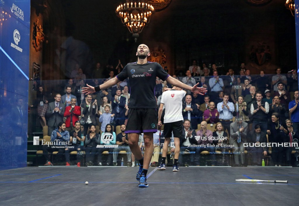 Marwan Elshorbagy reached the final of the PSA Windy City Open in Chicago today ©PSA