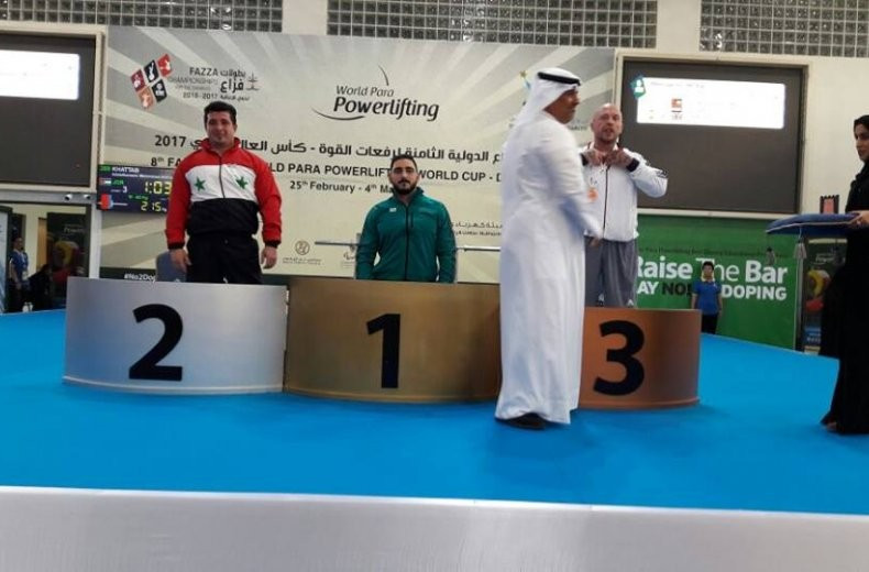 Abdelkareem Mohmmad Ahmad Khattab secured his first-ever Powerlifting World Cup title today ©Jordan Olympic Committee