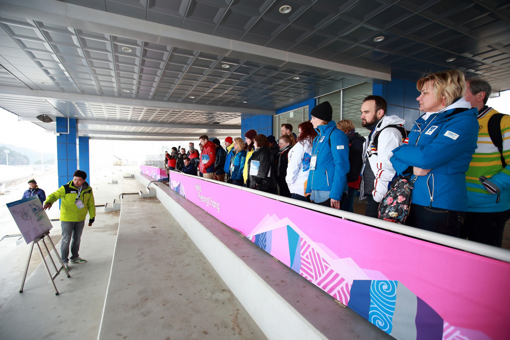 Delegates were also taken to visit the Mountain Custer Venues ©Pyeongchang 2018