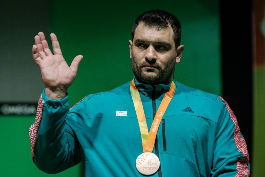 Jamil Elshebli, a Paralympic bronze medallist at last year's Games in Rio de Janeiro, won the men's over 107kg title ©Getty Images