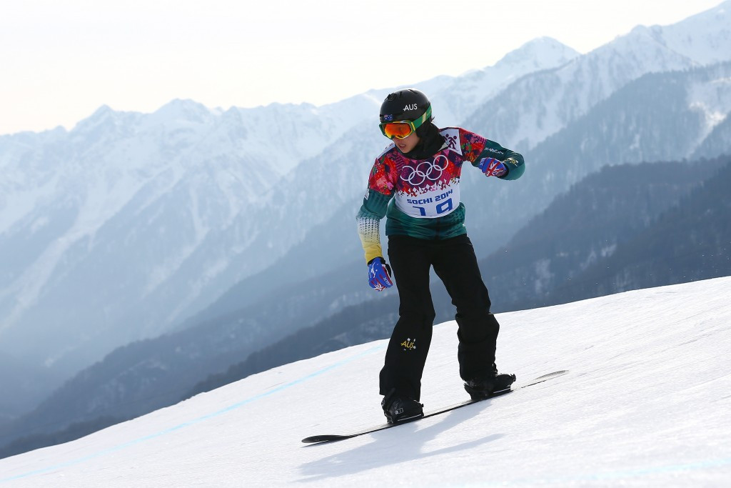 Belle Brockhoff of Australia is the current leader in the snowboard cross standings ©Getty Images