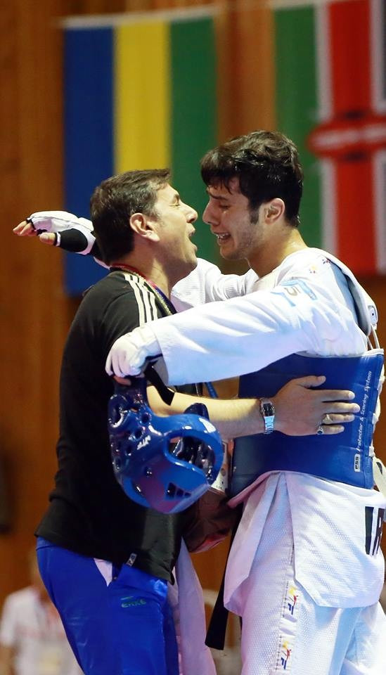 Iran's Saeid Rajabi of Iran was another taekwondo winner today at Gwangju 2015 ©Gwangju 2015
