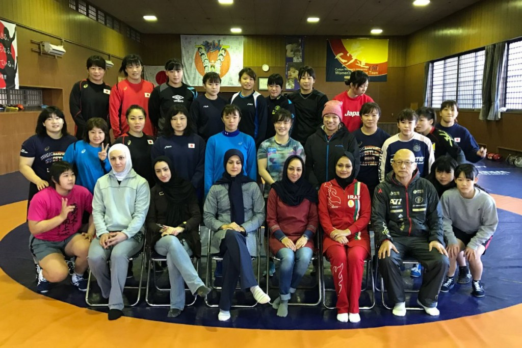 Iranian women's wrestling officials visit Japan on fact-finding tour