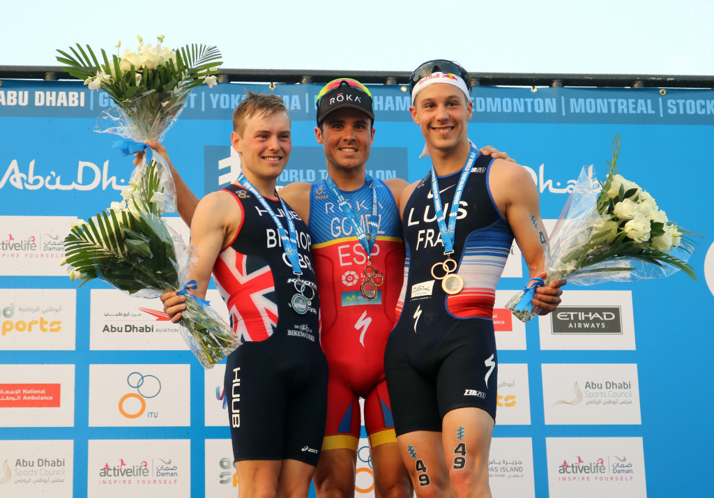 Tom Bishop of Britain earned his first-ever World Triathlon Series medal ©Getty Images