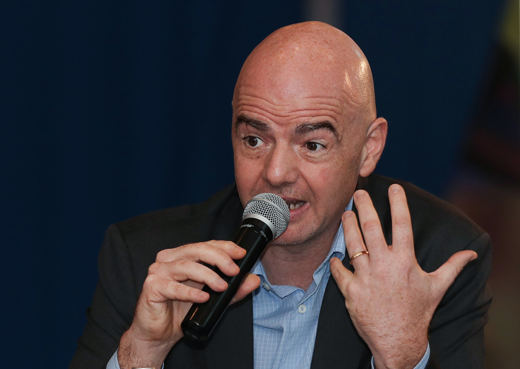 Forty-four per cent of the respondents to the survey said they did not think Gianni Infantino had restored trust in FIFA ©Getty Images