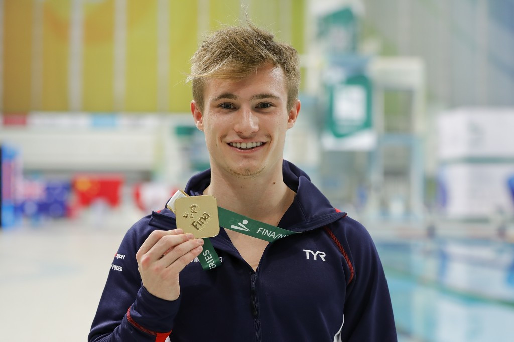 Britain's Laugher claims victory at FINA Diving World Series in Beijing