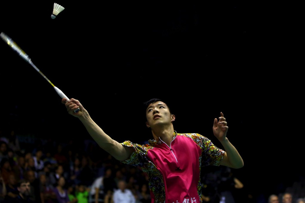 Tzu Wei Wang of Taiwan beat Olympic champion Chen Long ©Getty Images