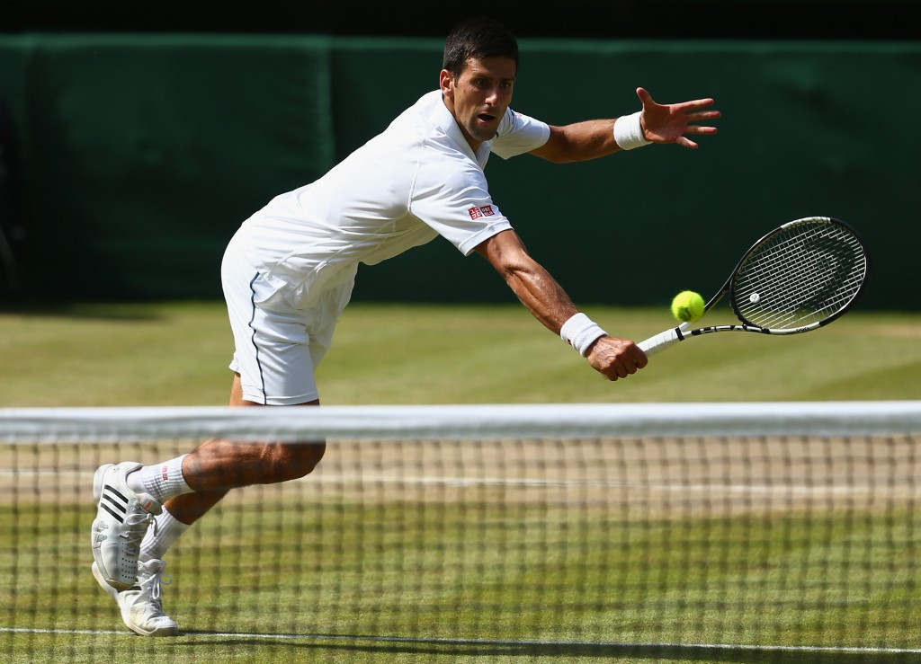 Novak Djokovic stands in the way of Roger Federer securing an eighth Wimbledon title ©Getty Images
