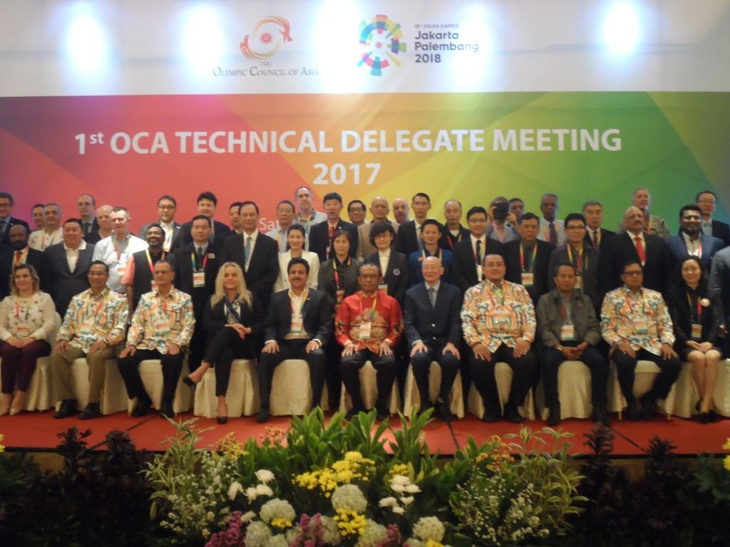 The OCA conducted the first meeting of technical delegates for the 2018 Asian Games ©OCA
