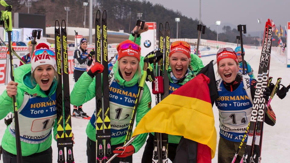 Germany wrapped up the women's overall title with victory in Pyeongchang ©IBU