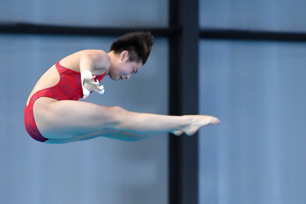 China's Si Yajie came from behind to win the women's 10m platform title ©Getty Images
