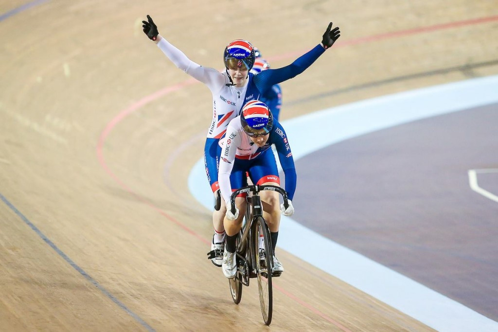 Sophie Thornhill and Corrine Hall of Great Britain won the women's tandem sprint race today ©UCI