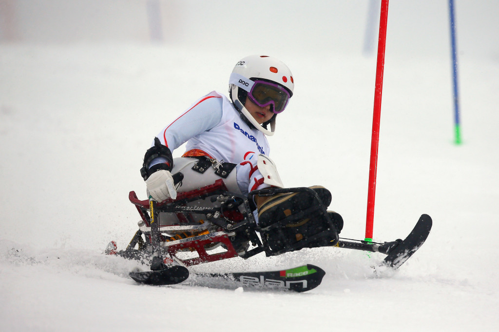 Japan’s Momoka Muraoka has placed herself firmly in contention to win the women’s super-G sitting Para Alpine Skiing World Cup ©Getty Images