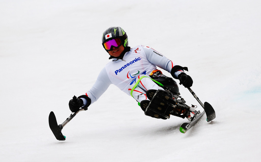 Japan's Taiki Morii won the second men's sitting super-G race of the day ©Getty Images
