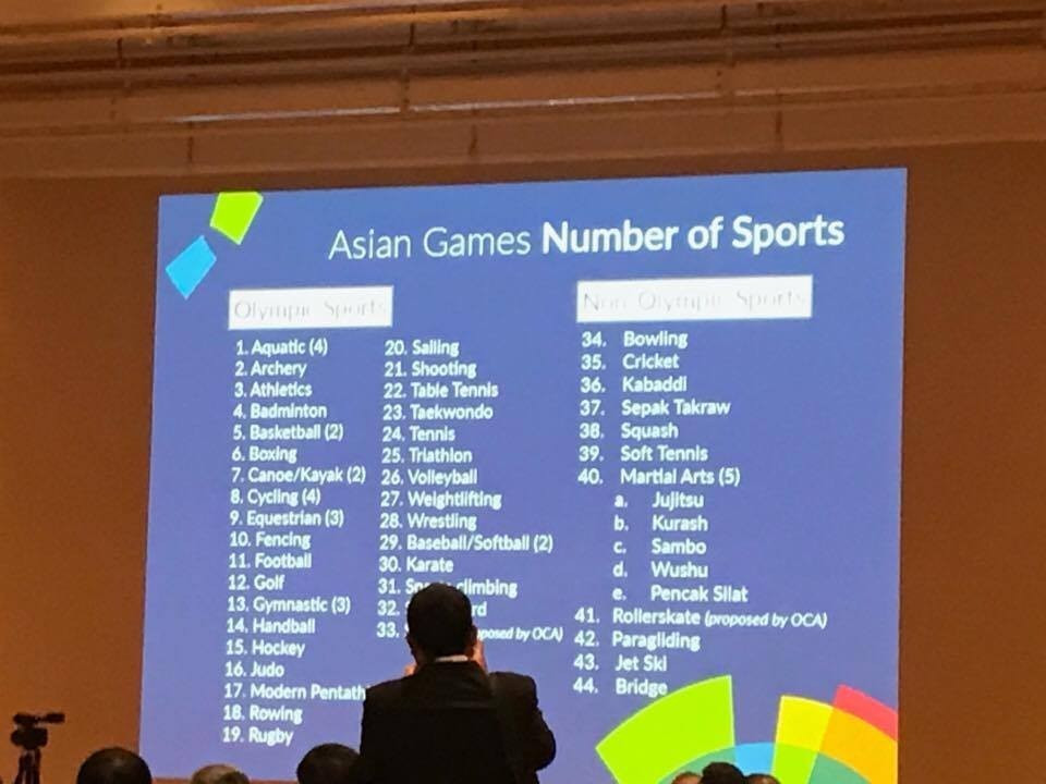 44 sports were proposed last month but organisers have now confirmed 42 ©ITG