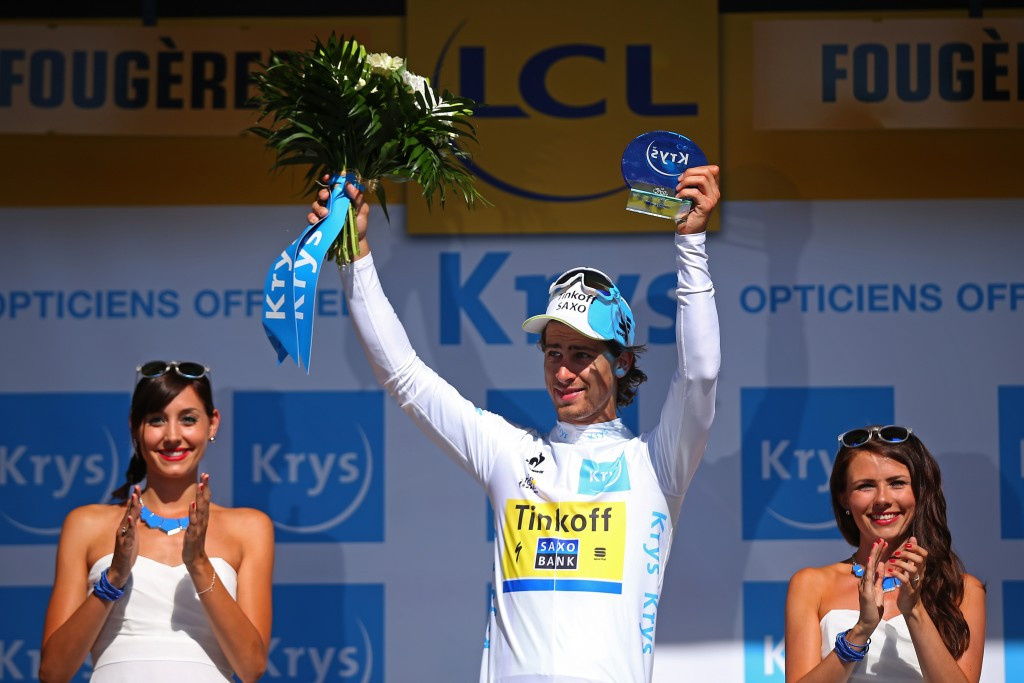 Peter Sagan, third today, moved second behind Chris Froome in the overall standings ©AFP/Getty Images