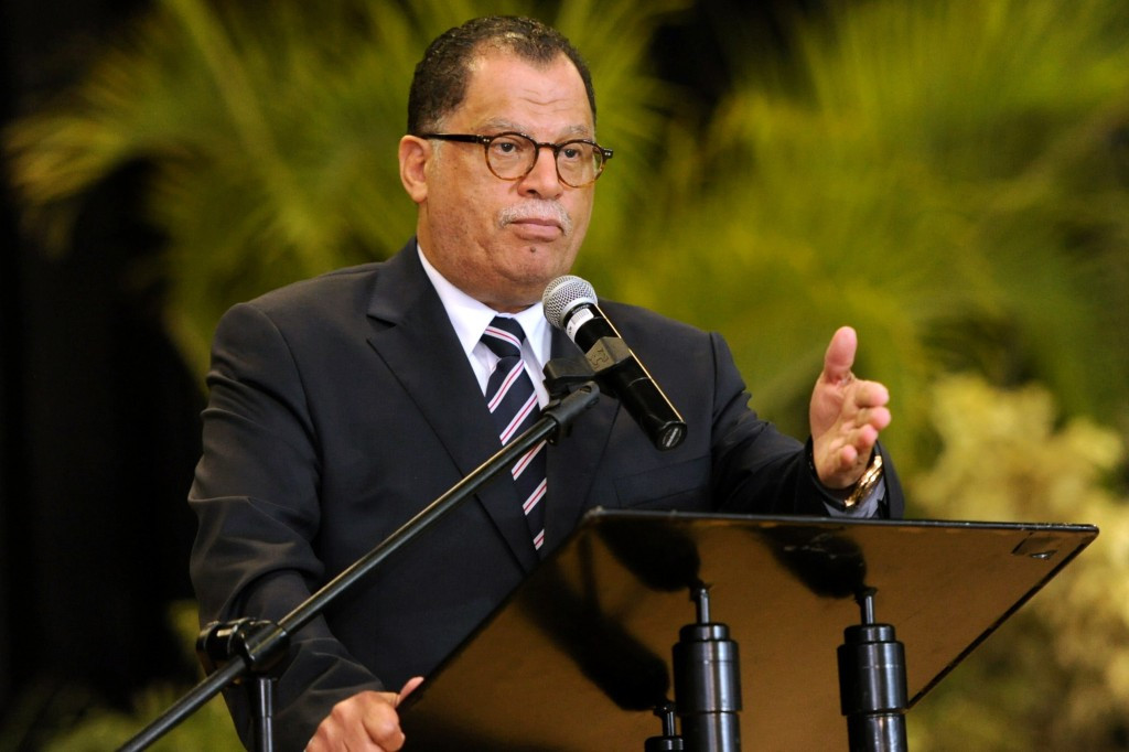 Danny Jordaan, pictured, and Chabur Goc Aleihas have withdrawn from the race for a place on the FIFA Council ©Getty Images