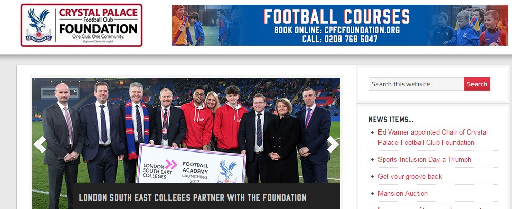 The Crystal Palace Football Club Foundation aim to bring benefits to the local London community ©CPFCFoundation