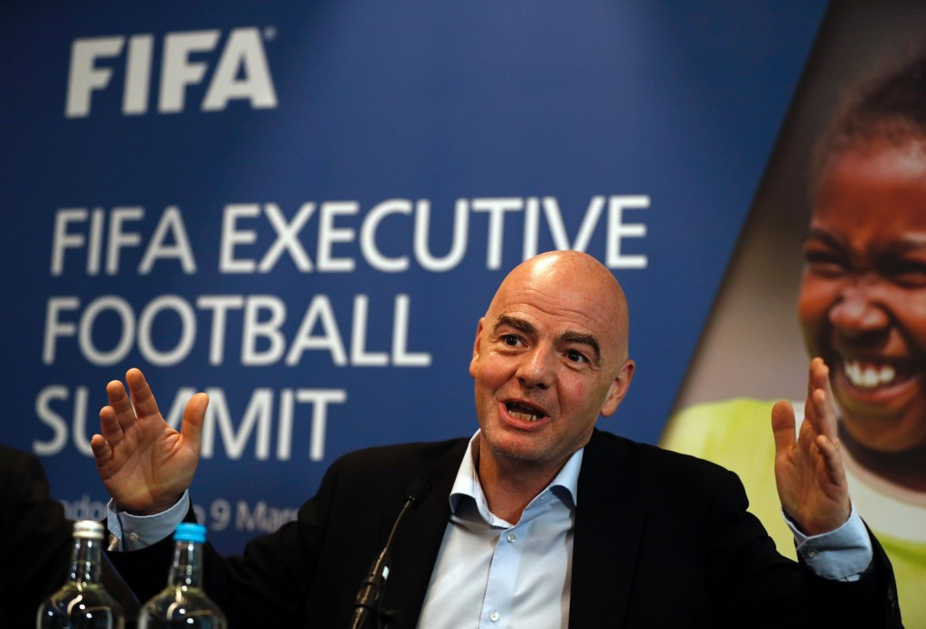 FIFA President Gianni Infantino said he hopes a compromise will be found as they look to decide on how many teams from different continents compete at the expanded World Cup in 2026 ©Getty Images