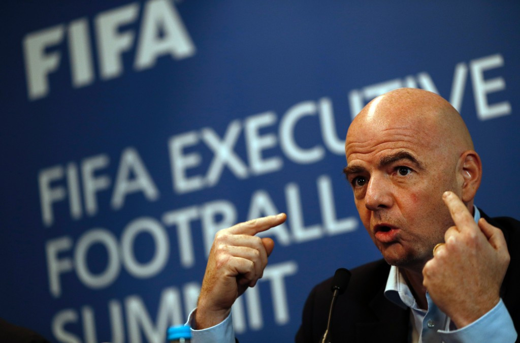 FIFA President Gianni Infantino was speaking after an Executive Football Summit in London ©Getty Images
