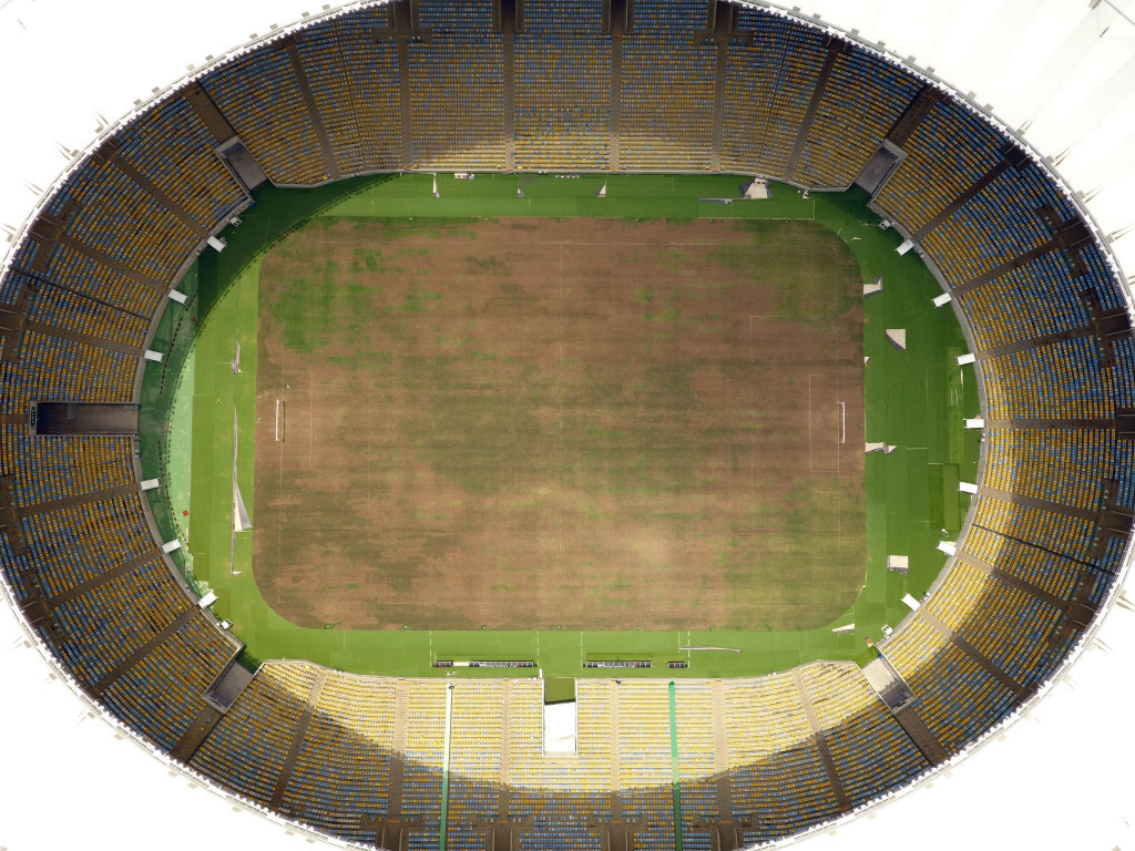 The Maracanã Stadium pictured after falling into a state of disrepair in January ©Getty Images