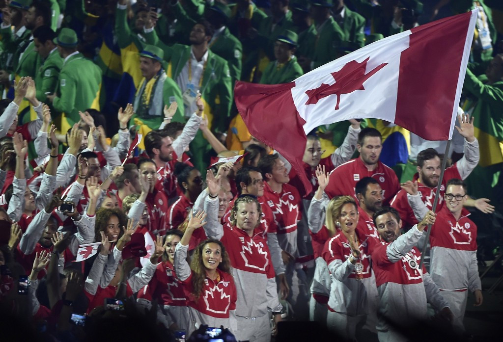 Canada received a rousing reception when making their entrance in the Opening Ceremony ©Getty Images