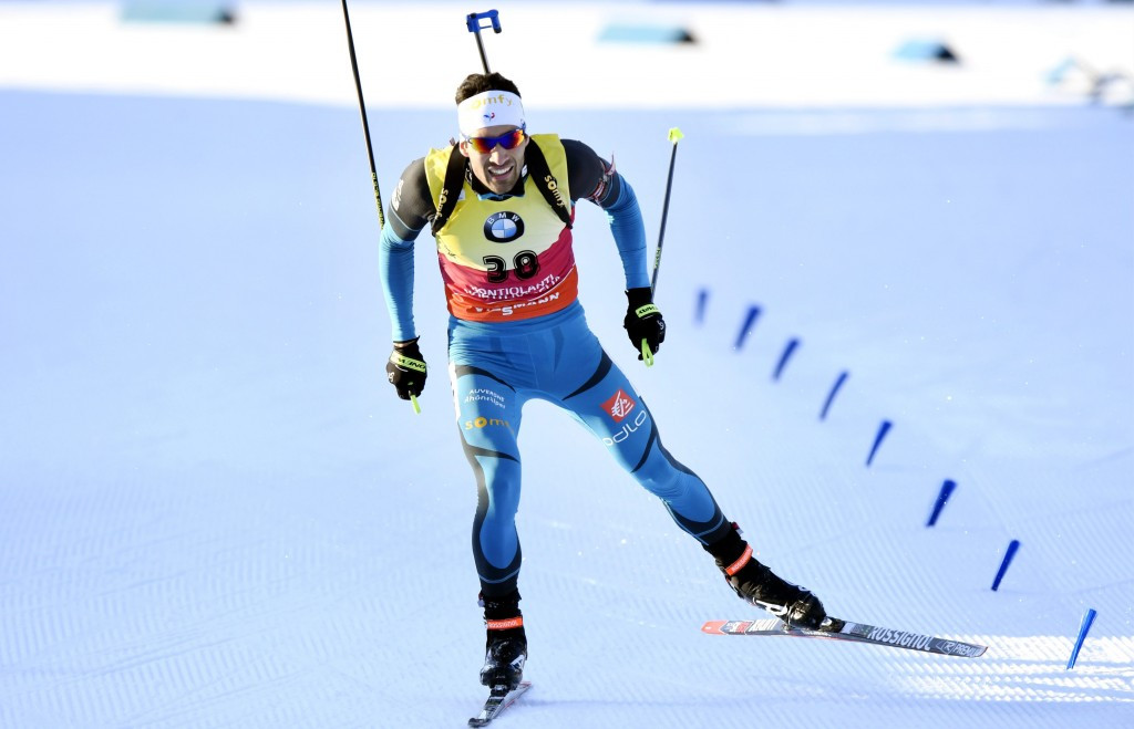 Martin Fourcade secured his 13th win of the season by claiming victory in the men's sprint ©Getty Images