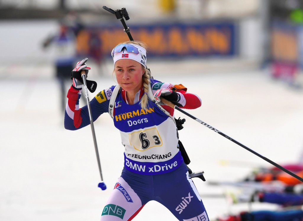 Tirill Eckhoff won today's women's 7.5km sprint ©Getty Images