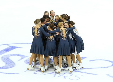 Russia's first team, Crystal Ice Junior, topped the short programme standings at the ISU World Junior Synchronised Skating Championships ©ISU