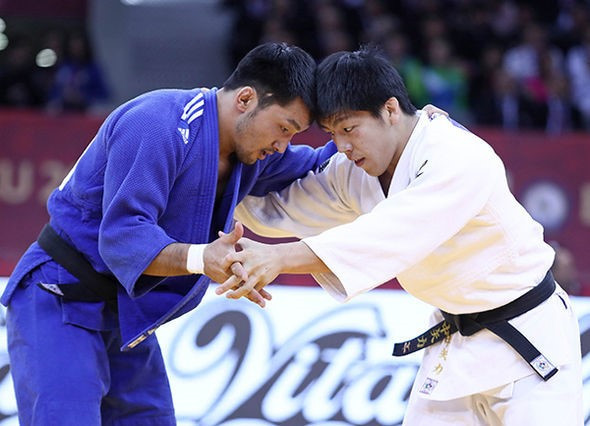 Mongolia's Odbayar Ganbaatar captured his first-ever Grand Slam gold medal today ©IJF