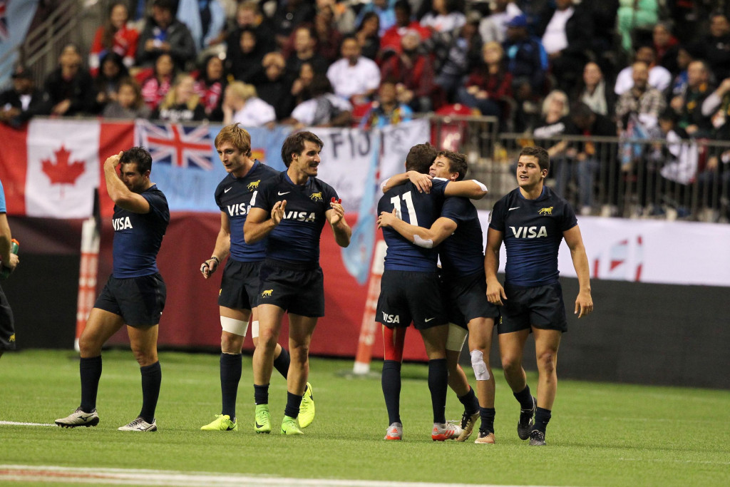 Argentina sprung a huge surprise on day one as they beat Olympic champions Fiji ©World Rugby